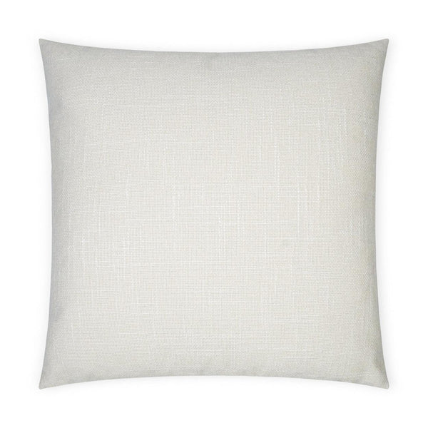 Zareen Vanilla Solid Textured Ivory Large Throw Pillow With Insert Throw Pillows LOOMLAN By D.V. Kap