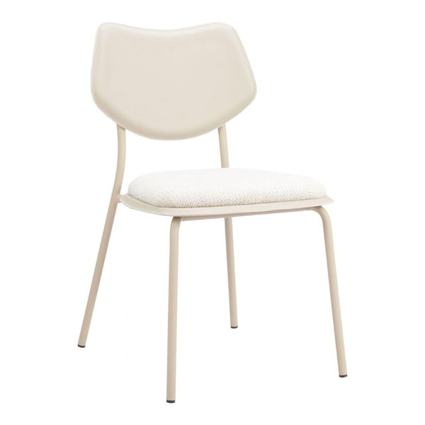 Zeal White Faux Leather Dining Chair 4PC