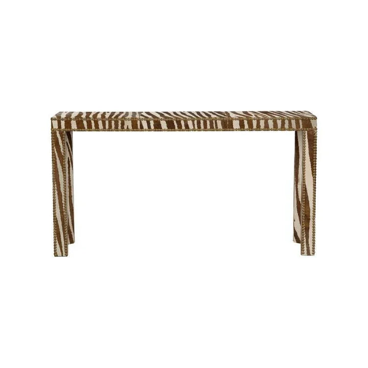 Zebra Pattern Rectangular Console Table - LOOMLAN - Chelsea House - Console Tables