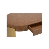 Zebrano Streamlined Look Wooden Desk-Home Office Desks-Wildwood-LOOMLAN