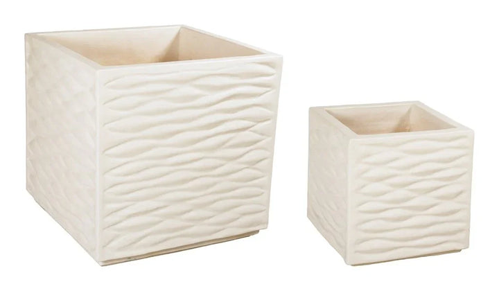 Zen Ceramic Glazed Patio Planter (Set Of 2) - LOOMLAN - Seasonal Living - Outdoor Accessories
