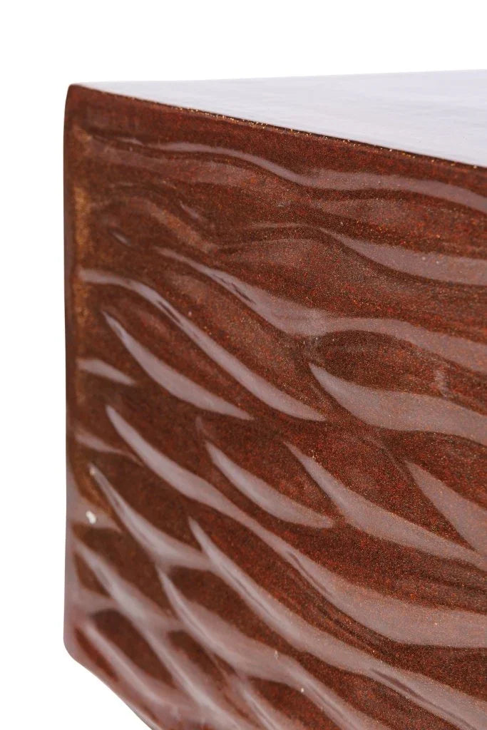 Zen Ceramic Rectangular Patio Coffee Table-Outdoor Coffee Tables-Seasonal Living-LOOMLAN