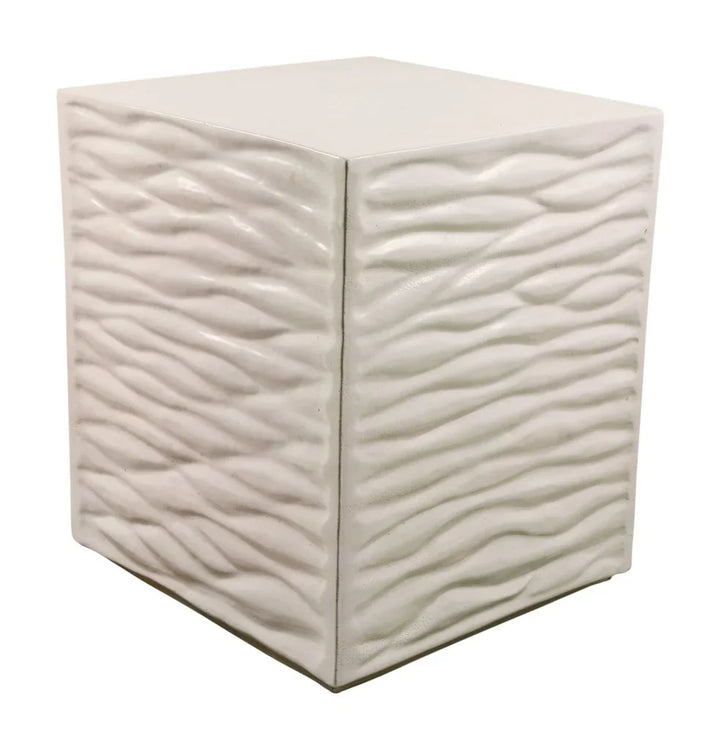 Zen Ceramic Square Garden Stool-Garden Stools-Seasonal Living-LOOMLAN