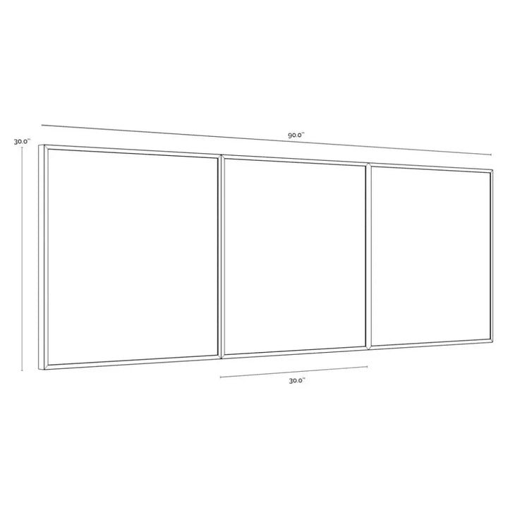 Zen Garden Set Of 3 Wall Art With Black - LOOMLAN - SUNPAN - Canvas Art