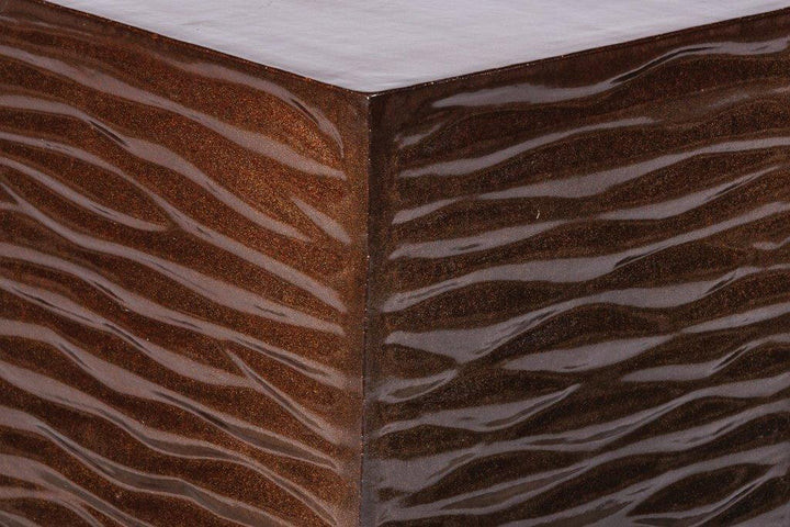 Zen Glazed Ceramic Garden Stool-Garden Stools-Seasonal Living-LOOMLAN