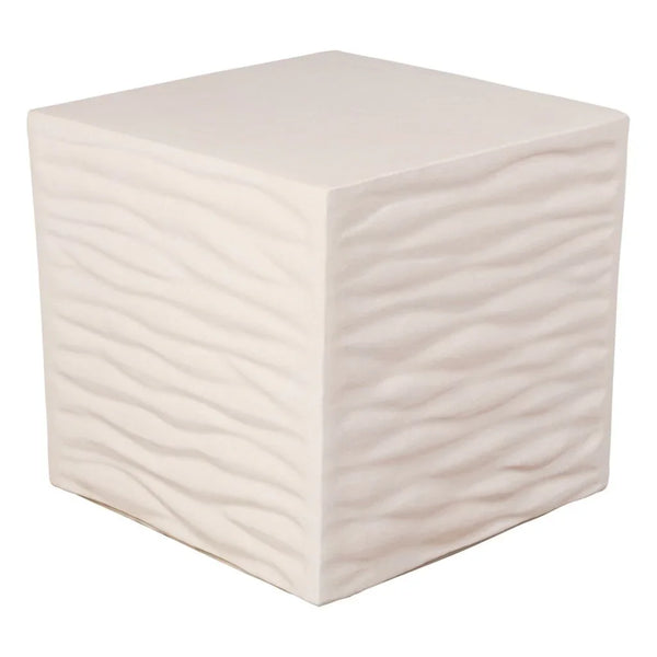 Zen Glazed Ceramic Garden Stool-Garden Stools-Seasonal Living-Linen Semi-Gloss-LOOMLAN