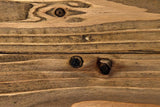 Zig-Zag Reclaimed Wood Bookcase-Bookcases-Noir-LOOMLAN