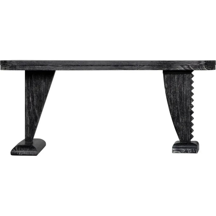 Zigmund Desk or Unique Curved Shape Console Table - LOOMLAN