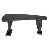 Zigmund Desk or Unique Curved Shape Console Table-Console Tables-Noir-LOOMLAN