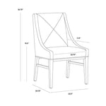 Zion Leather Armless Dining Chair