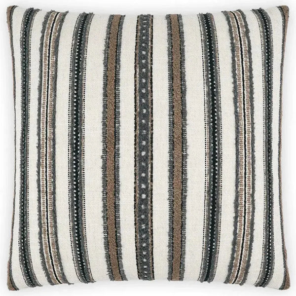 Zoie Grey Throw Pillow With Insert - LOOMLAN - D.V. Kap - Throw Pillows