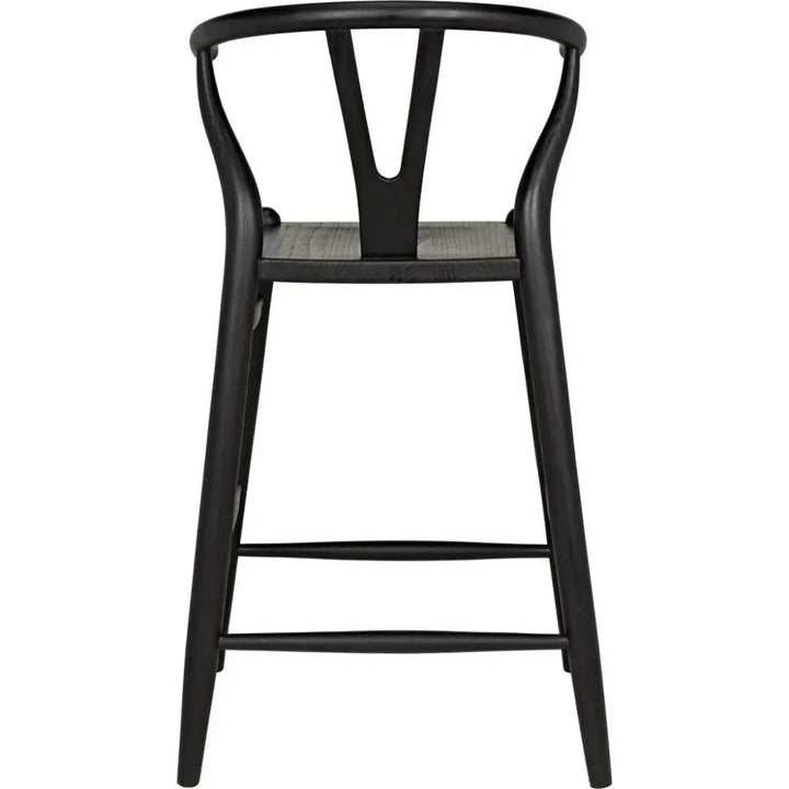 Zola Counter Stool, Charcoal Black - LOOMLAN - Noir - Counter Stools