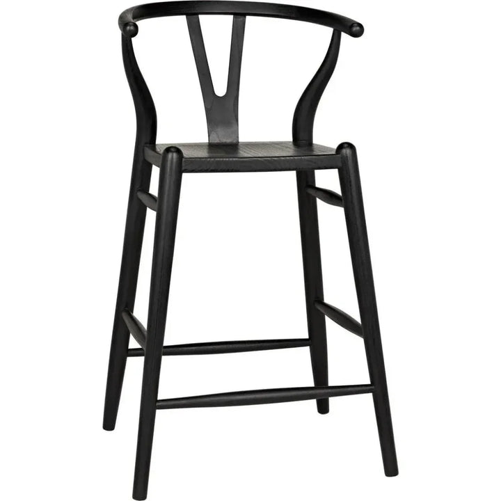 Zola Counter Stool, Charcoal Black - LOOMLAN - Noir - Counter Stools