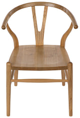 Zola Natural Wood Armless Chair-Club Chairs-Noir-LOOMLAN