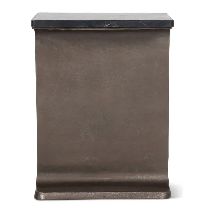 Zuma I - Beam Marble Top Rectangular Side Table - LOOMLAN - Urbia - Side Tables