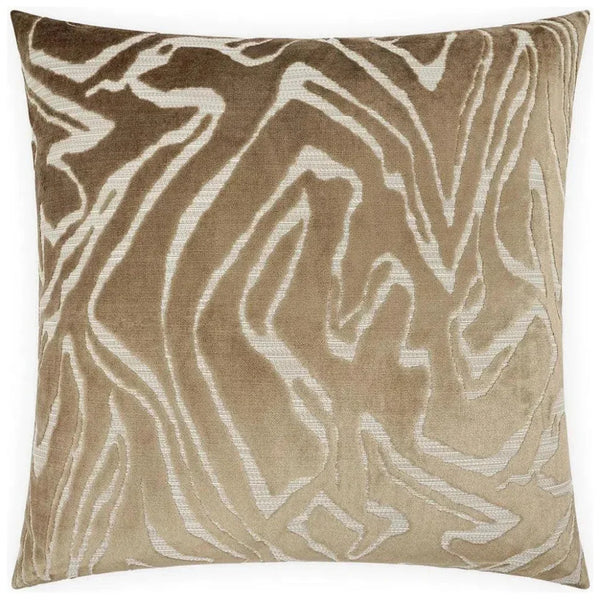 Zuniga Safari Brown Throw Pillow With Insert - LOOMLAN - D.V. Kap - Throw Pillows