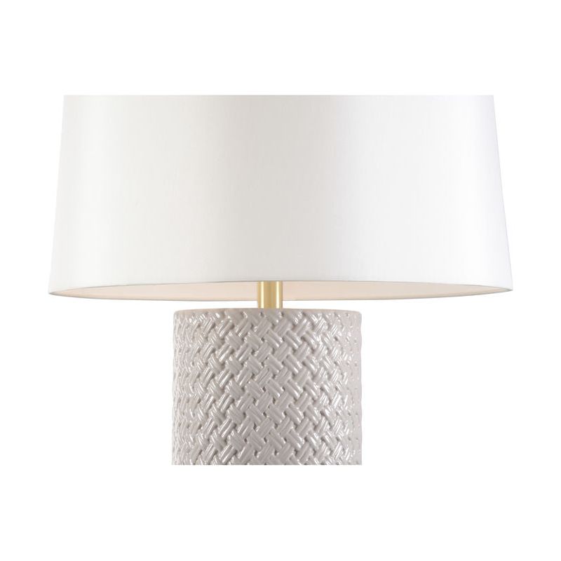 A Tisket Oyster Ceramic Made Table Lamp - LOOMLAN - Wildwood - Table Lamps