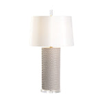 A Tisket Oyster Ceramic Made Table Lamp - LOOMLAN - Wildwood - Table Lamps