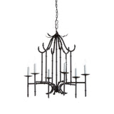 Bamboo Iron Made With Chain Suspension Chandelier