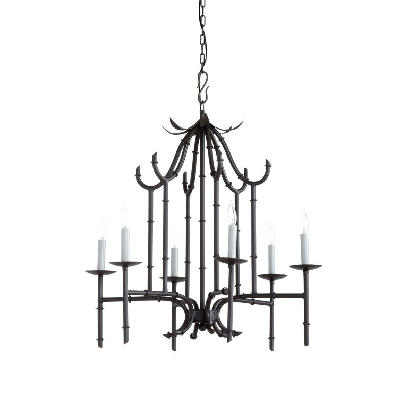 Bamboo Iron Made With Chain Suspension Chandelier