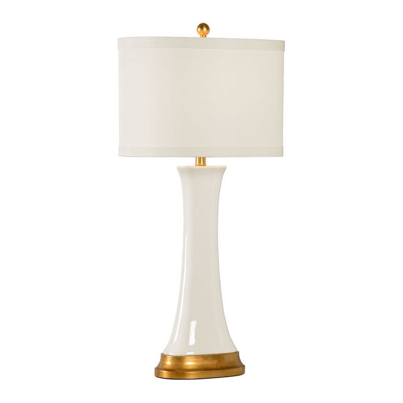 Hopper Gold Accents Smooth Finish Table Lamp