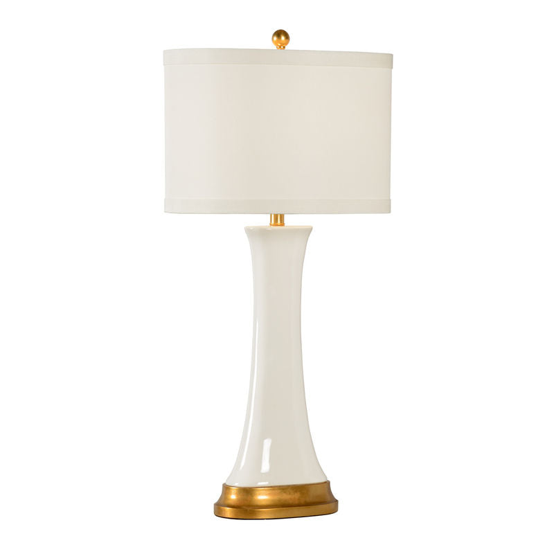 Hopper Gold Accents Smooth Finish Table Lamp