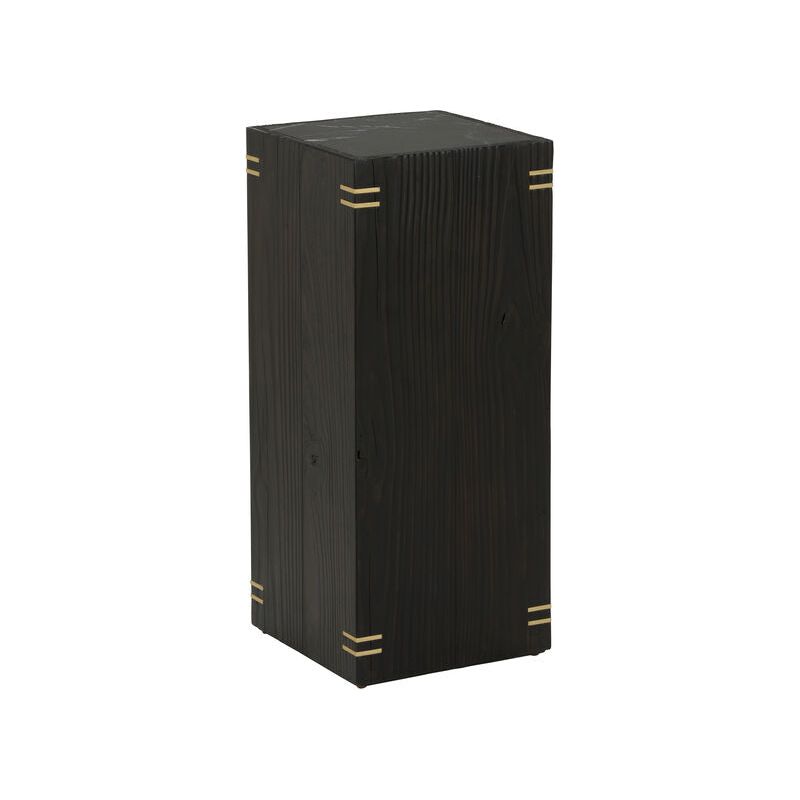 Shou Sugi Ban Modern Black Pedestal