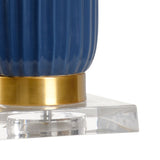 Samuel Glazed Fluted Ceramic Table Lamp