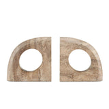 Russo Travertine Object Set of 2