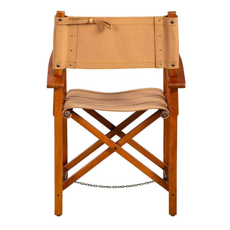 Balago Leather Upholstered Folding Chair