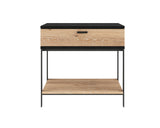 Rosso Nightstand Modern Design With Soft Closing Drawer