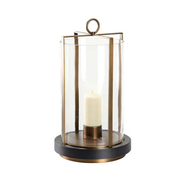 Revere Brass Circle Design Candleholder