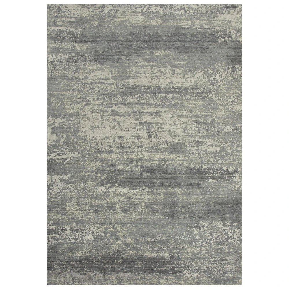 Abe Abstract Gray Large Area Rugs For Living Room - LOOMLAN - Area Rugs