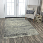 Abe Abstract Gray Large Area Rugs For Living Room - LOOMLAN - LOOMLAN - Area Rugs