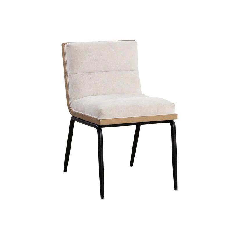 Abilene Fabric Armless Dining Chair 2PC - LOOMLAN - Dining Chairs