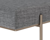 Davian Fabric Upholstered Modern Backless Bench