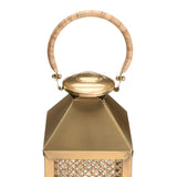 Brunching Handwoven Brown Cane Patio Lantern