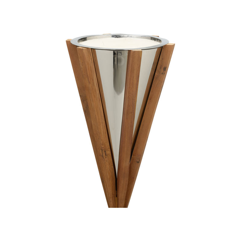 Teton Teak Wooden Design Candleholder