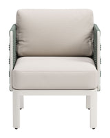 Bridgehampton Aluminum White Armchair