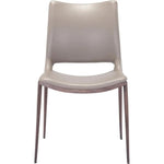 Ace Leather Armless Dining Chair 2PC - LOOMLAN - Zuo Modern - Dining Chairs