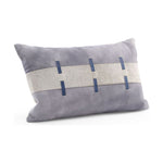 Acoma Hair on Hide Strip Laced Throw Pillow - LOOMLAN - Throw Pillows