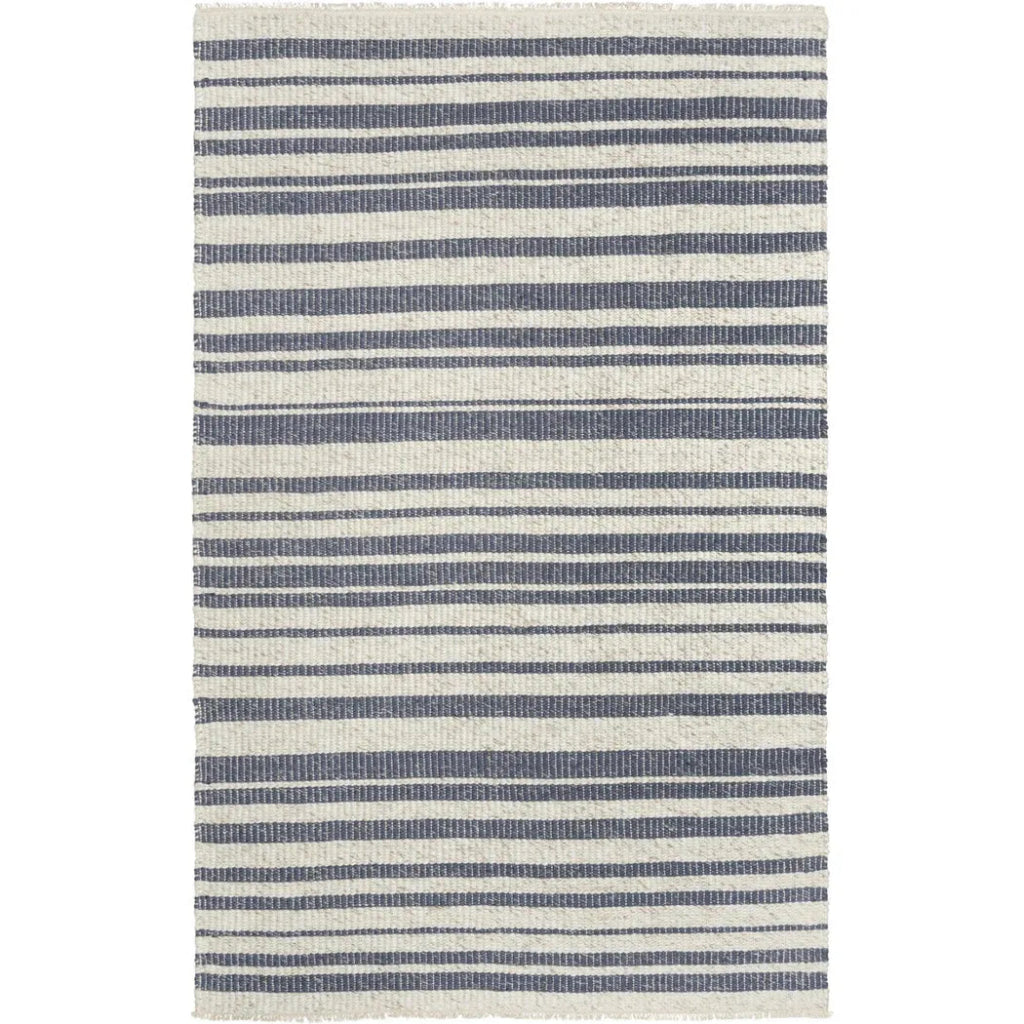 Acum Stripe Blue Area Rugs For Living Room - LOOMLAN - Area Rugs