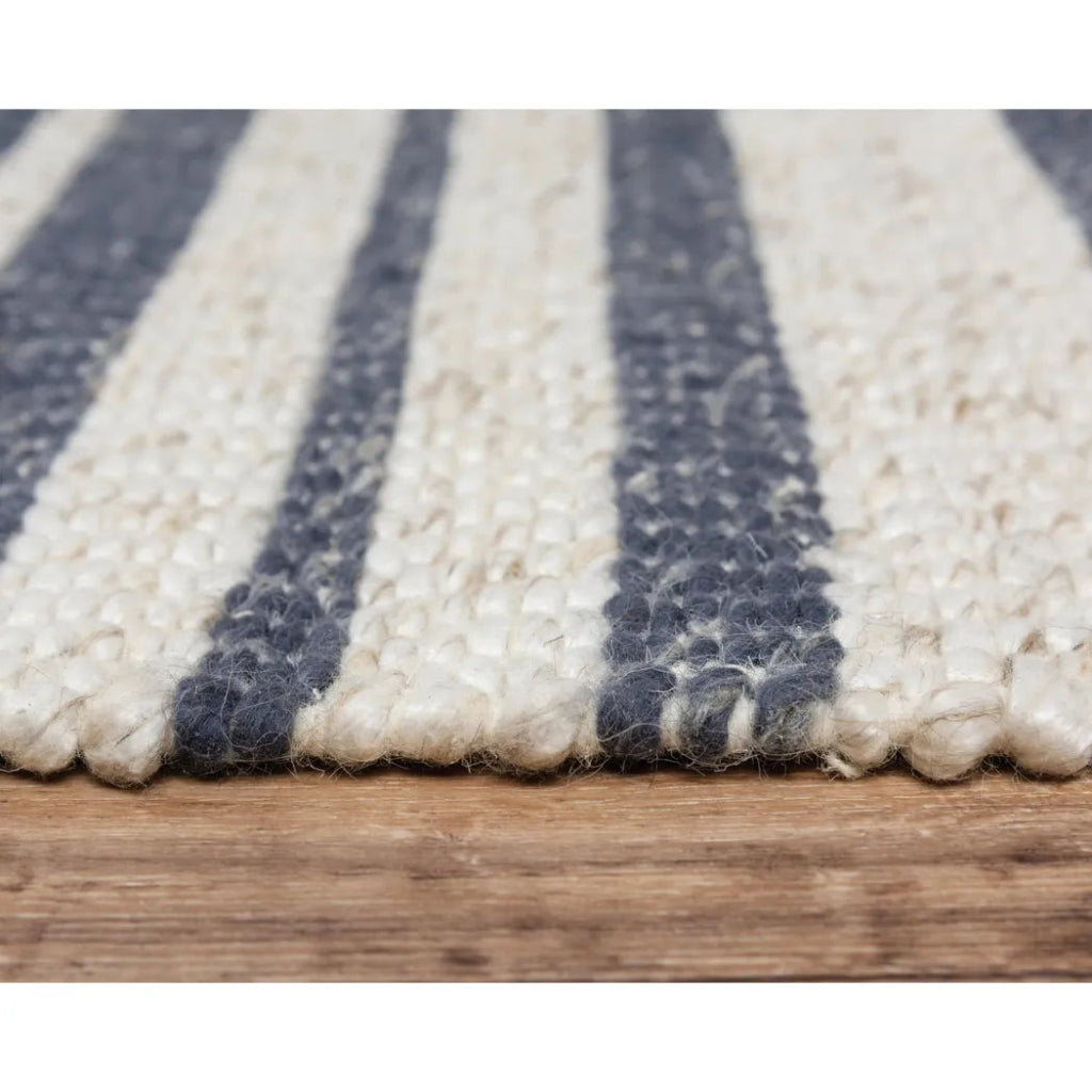 Acum Stripe Blue Area Rugs For Living Room - LOOMLAN - LOOMLAN - Area Rugs