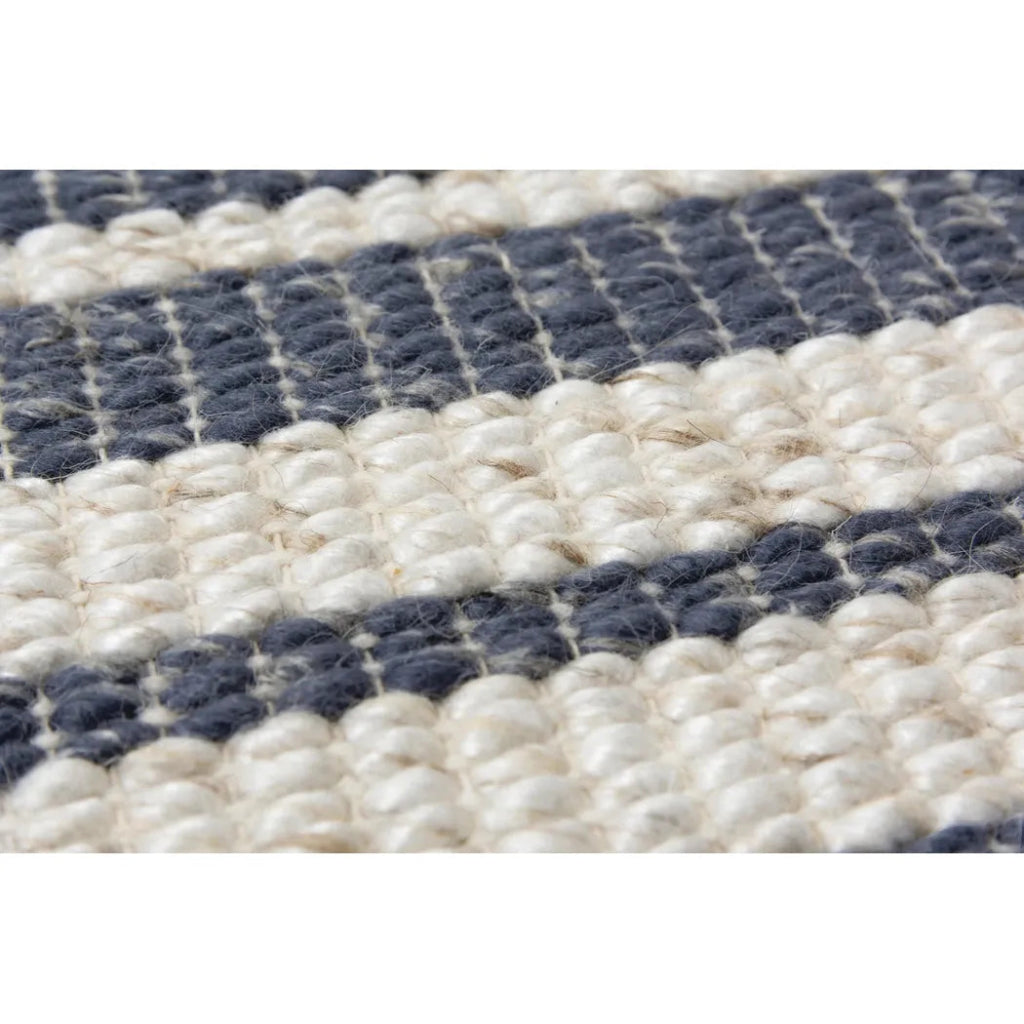 Acum Stripe Blue Area Rugs For Living Room - LOOMLAN - LOOMLAN - Area Rugs