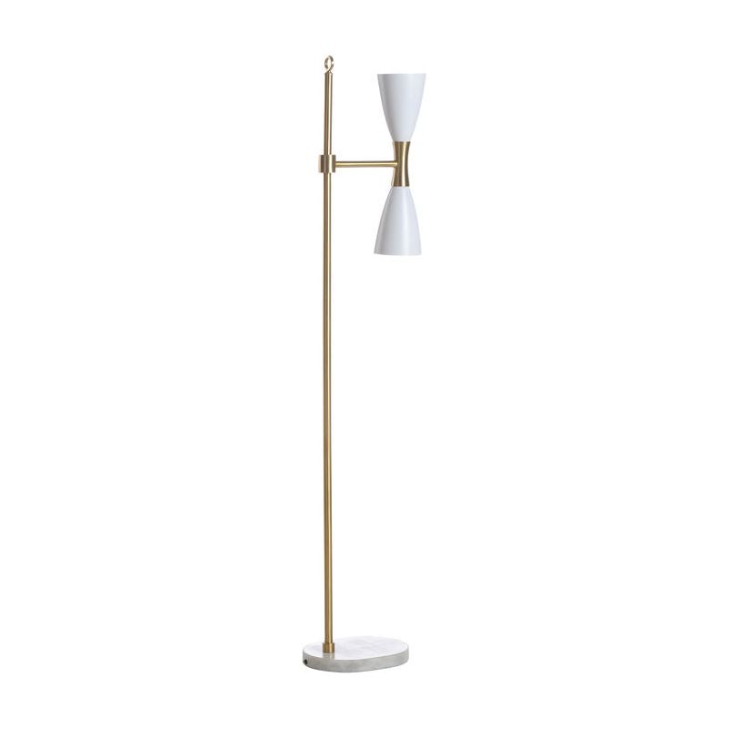 Ada Mid - Century Styled Gold Floor Lamp - LOOMLAN - Floor Lamps