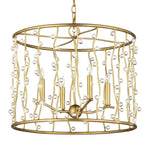 Adagio Iron Framed Gold Chandelier - LOOMLAN - Currey & Co - Chandeliers