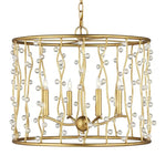 Adagio Iron Framed Gold Chandelier - LOOMLAN - Currey & Co - Chandeliers