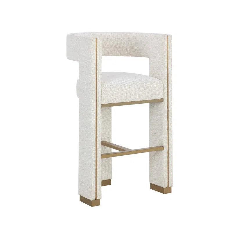 Adamina Barstool Rhea Light Barley Gold Durable - LOOMLAN - Bar Stools