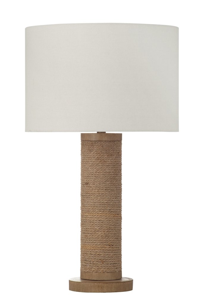 Adams Natural Rope Base Table Lamp - LOOMLAN - Bassett Mirror - Table Lamps