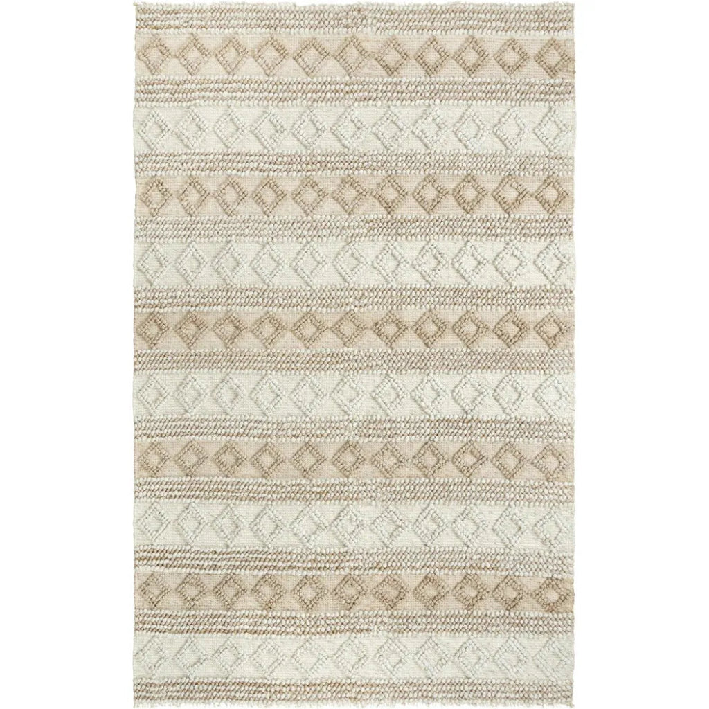 Addy Stripe Tan Area Rugs For Living Room - LOOMLAN - Area Rugs